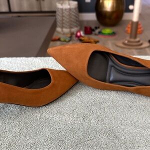 SARTO By Franco Sarto Brown Suede Heels